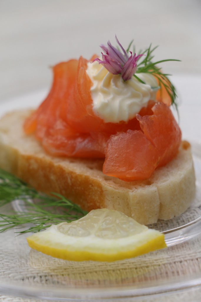 home-cured citrus salmon with dill mayonnaise