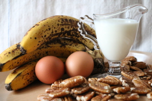 Banana bread ingredients