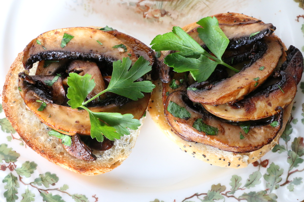 mushrooms on toast  