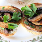 mushrooms on toast