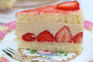 Fraisier slice