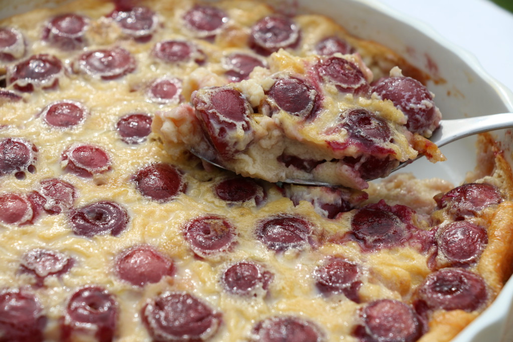 Cherry Clafouti with cambridgeshire sweet cherries