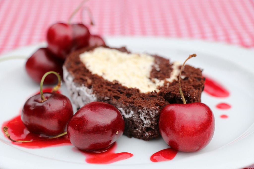 cherry roulade from cherry orchard cherries