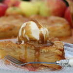 Custardy apple cake w toffee sauce CN