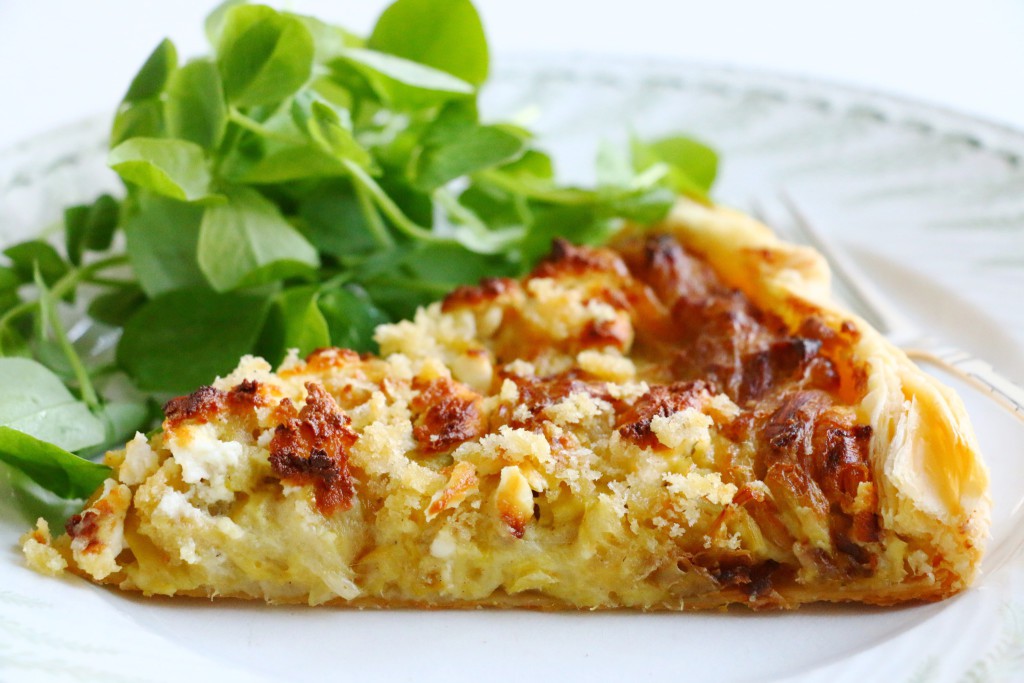 Crumbsonthetable Leek and Goat Cheese Tart